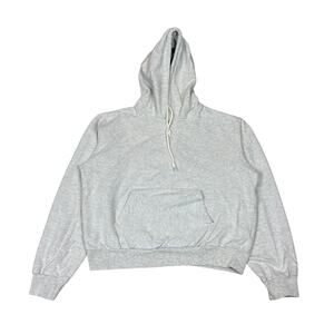 Buck Mason Interloop Boxy Relaxed Cropped Hoodie Women's Large Oversized